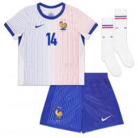 Camisa de Futebol França Adrien Rabiot #14 Equipamento Secundário Infantil Europeu 2024 Manga Curta (+ Calças curtas)